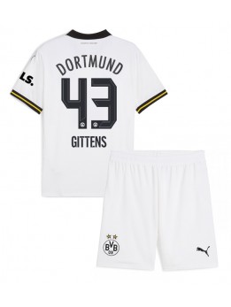 Borussia Dortmund Jamie Bynoe-Gittens #43 Ausweichtrikot für Kinder 2024-25 Kurzarm (+ Kurze Hosen)